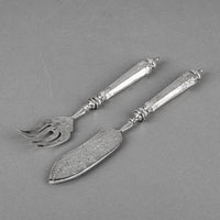French 800 Silver Breakfast Set 2pcs