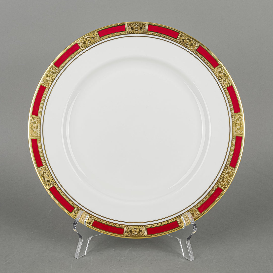 AYNSLEY Empress Maroon 8509 9 Place Settings Plus Extras