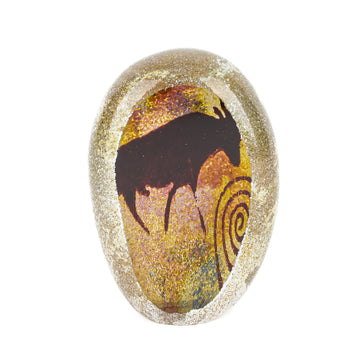 RICHARD SATAVA Petroglyph Paperweight