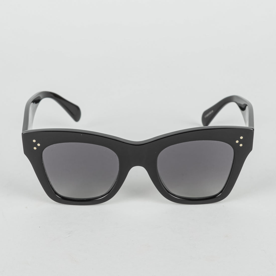 CELINE "Catherine" Bold 3-Dots Black Polarized Sunglasses