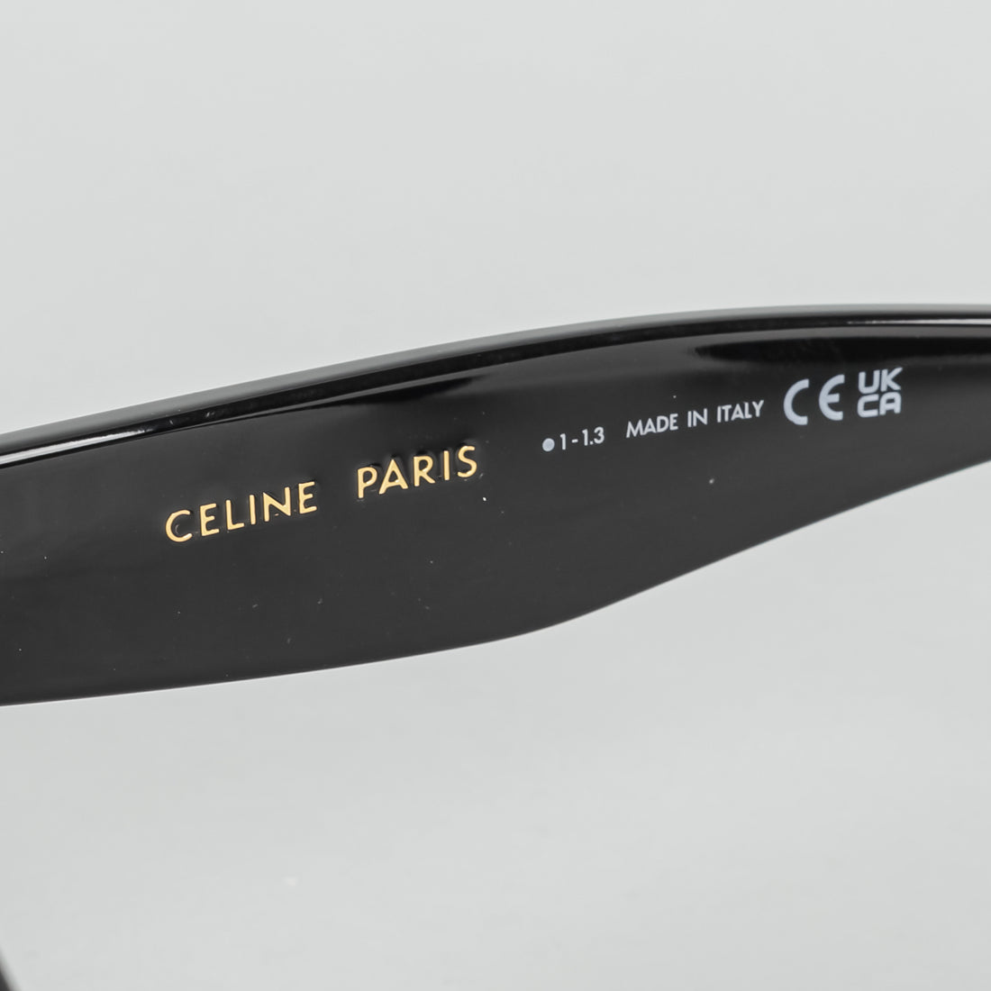 CELINE "Catherine" Bold 3-Dots Black Polarized Sunglasses