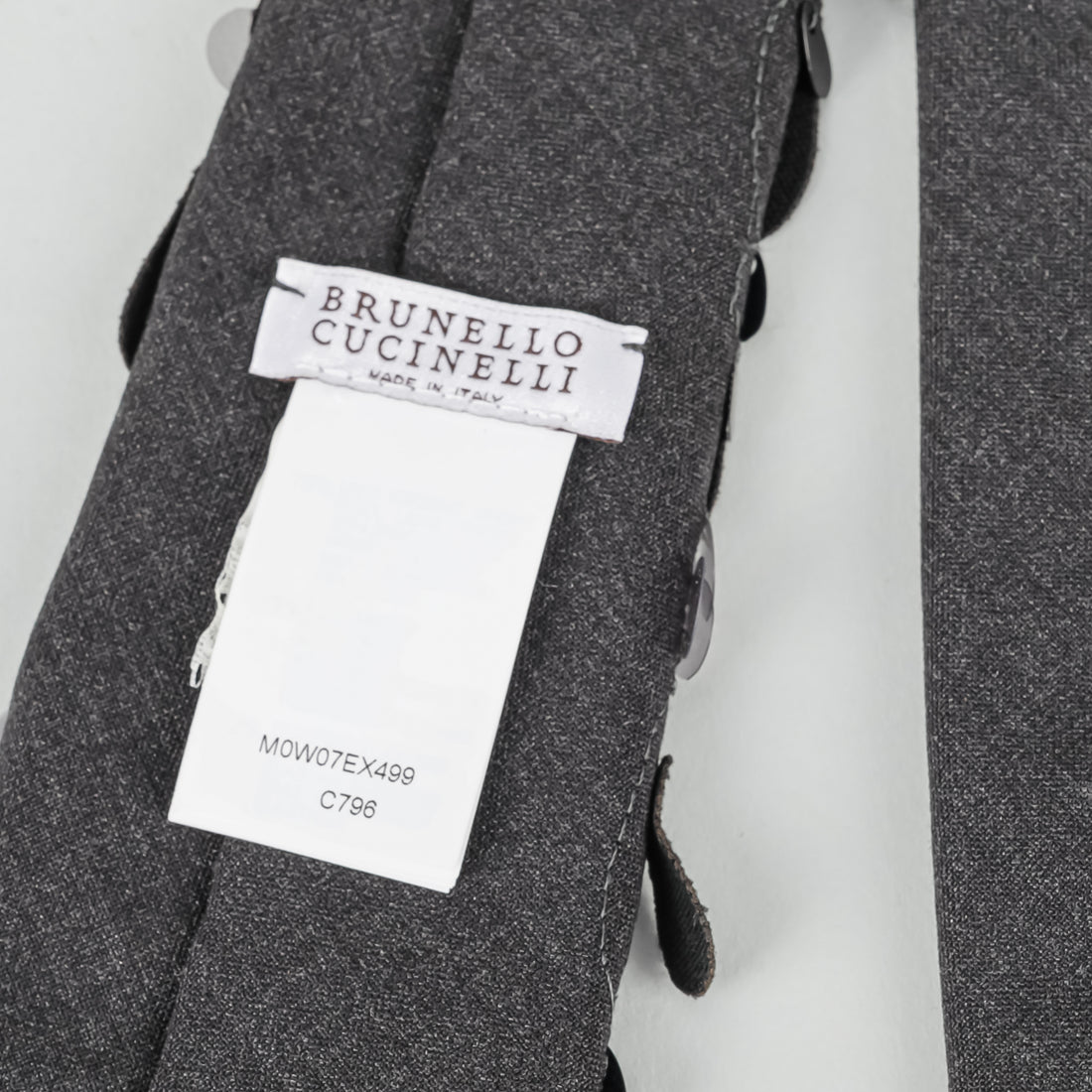 BRUNELLO CUCINELLI Gray Sequin Embellished Tie