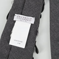 BRUNELLO CUCINELLI Gray Sequin Embellished Tie