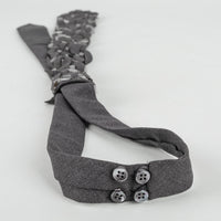 BRUNELLO CUCINELLI Gray Sequin Embellished Tie