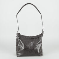 LEMAIRE Dark Brown Leather Belted Hobo Bag Handbag