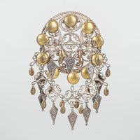 AKSEL HOLMSEN Vintage Gilt Sterling Silver Solje Wedding Brooch