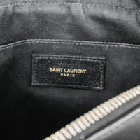 YVES SAINT LAURENT 2022 Black Leather Small "Lou" Handbag