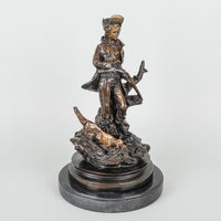 Garolsky (signed) Young Hunter With Hound
