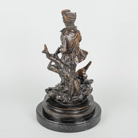 Garolsky (signed) Young Hunter With Hound