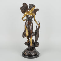 After Auguste Moreau (French 19th C) Nymph