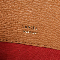 LANCEL "Pia de Lancel" Handbag Tan Leather