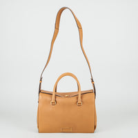 LANCEL "Pia de Lancel" Handbag Tan Leather