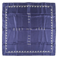 HERMES Carre 70  Reissue 2019 Blue "Les Allures" Silk Scarf