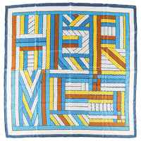 HERMES 2023 Carre 90 "Tressses H" Silk Scarf