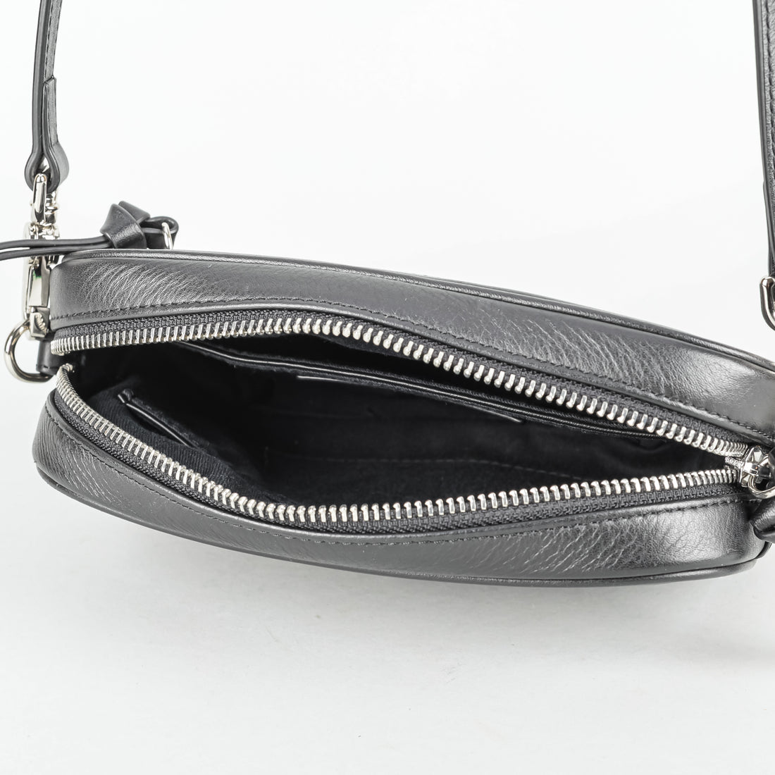 VIVIENNE WESTWOOD Black Leather "Anna" Handbag