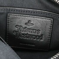 VIVIENNE WESTWOOD Black Leather "Anna" Handbag