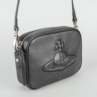 VIVIENNE WESTWOOD Black Leather "Anna" Handbag