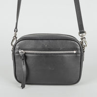 VIVIENNE WESTWOOD Black Leather "Anna" Handbag