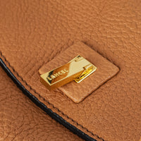 LANCEL "Pia de Lancel" Handbag Tan Leather