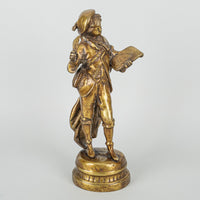 After E. Rancoulet (French 19thC) Boy With Quill and Quire