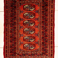Hand Knotted Wool Bokhara Style Rug