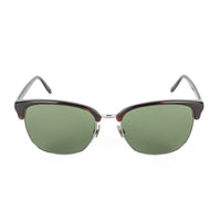 GUCCI Brown Rectangular Half-Rim Sunglasses