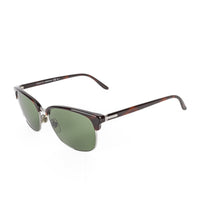 GUCCI Brown Rectangular Half-Rim Sunglasses