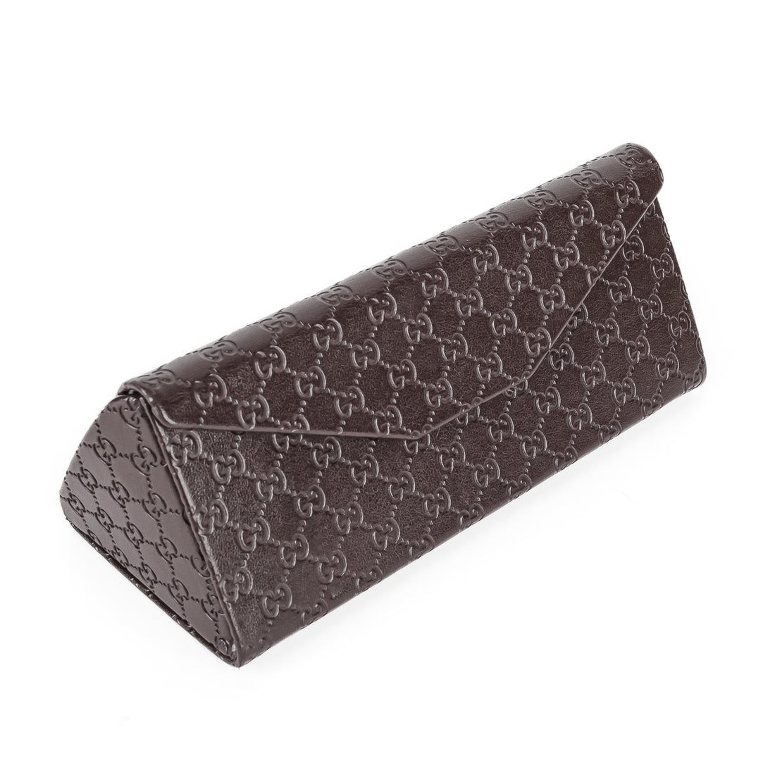 GUCCI Brown Rectangular Half-Rim Sunglasses