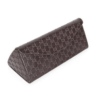 GUCCI Brown Rectangular Half-Rim Sunglasses