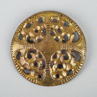 KALEVALA KORU VNTG Bronze Viking Circle Brooch