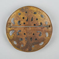 KALEVALA KORU VNTG Bronze Viking Circle Brooch