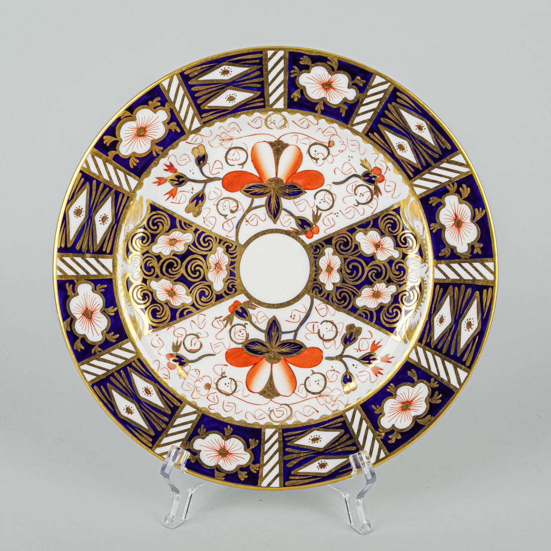 ROYAL CROWN DERBY Traditional Imari 2451 Salad/Dessert Plates Set of 5