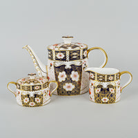 ROYAL CROWN DERBY Traditional Imari 2451 Tea Service 5 Pieces