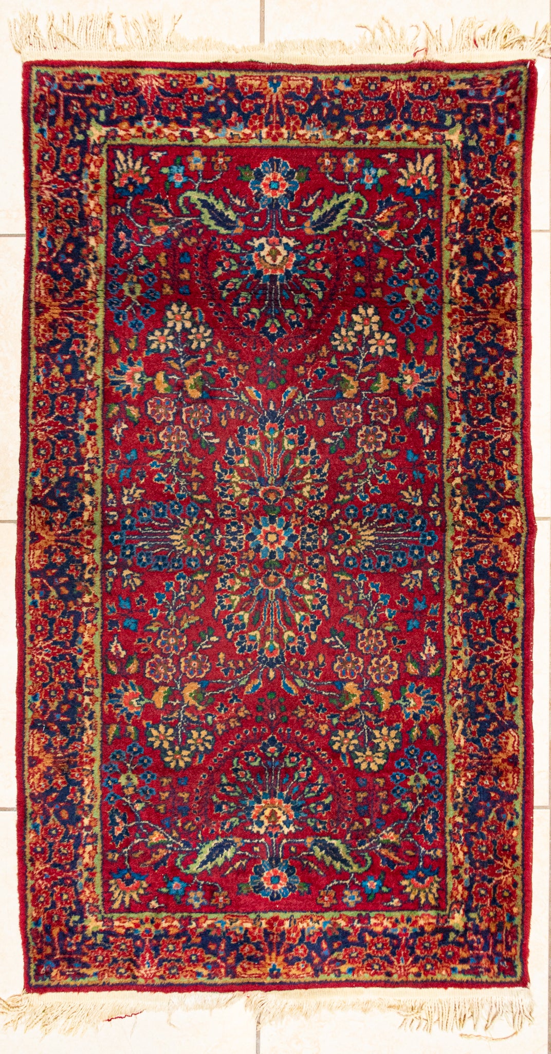 Hand Knotted Wool Indian Rug