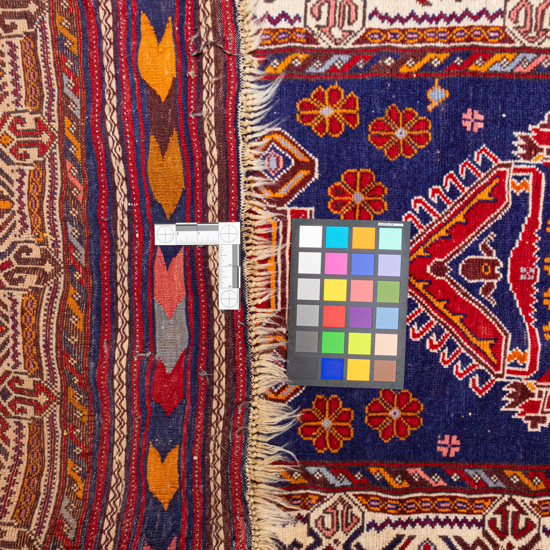 Hand Knotted Wool Afghan Style Runner