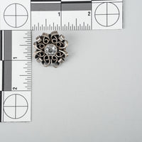 ZAREMSKA 800 SIlver Ribbon Motif Clear Glass Ring And Broach Set