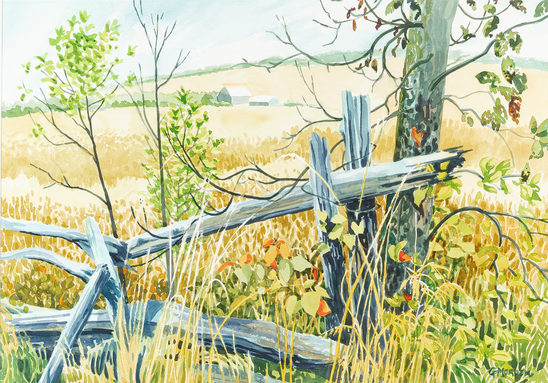 G. Morden (Canadian 20th C) Country Fence