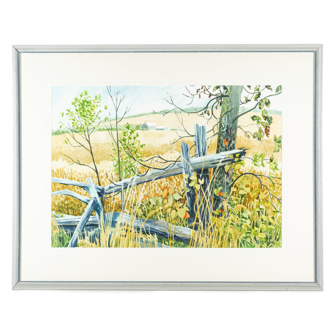 G. Morden (Canadian 20th C) Country Fence