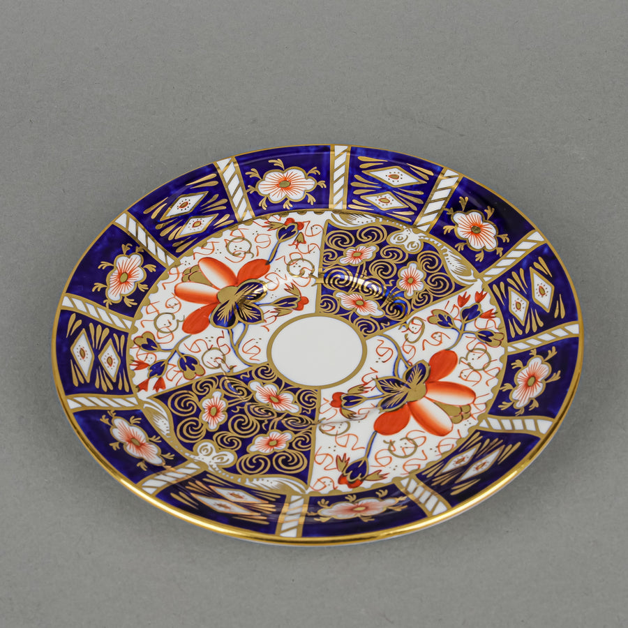 ROYAL CROWN DERBY Traditional Imari 2451 Cream Soup And Saucers Set Of 6