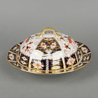 ROYAL CROWN DERBY Traditional Imari 2451 Covered Muffin Dish