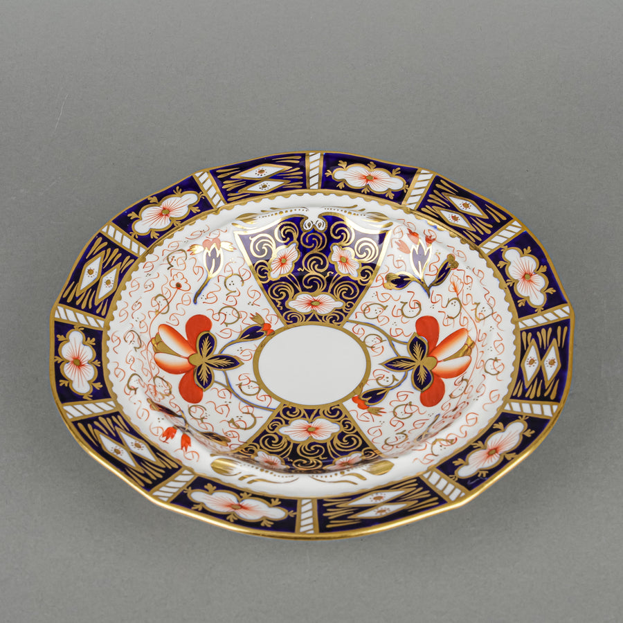 ROYAL CROWN DERBY Traditional Imari 2451 Covered Muffin Dish