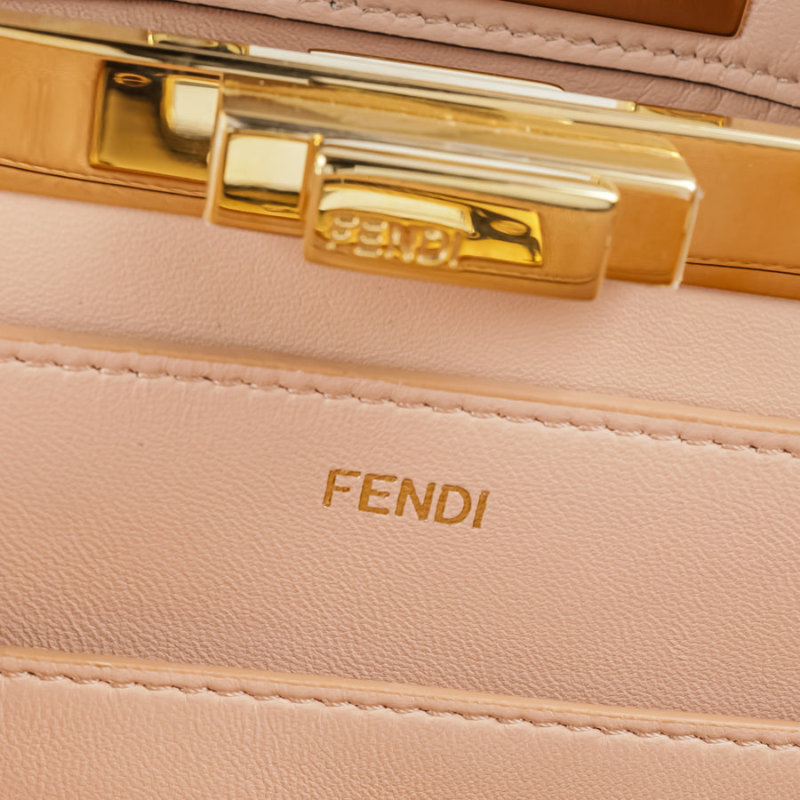 FENDI Peekaboo Handbag Medium- Black Leather