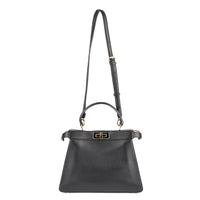 FENDI Peekaboo Handbag Medium- Black Leather