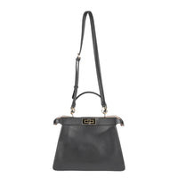 FENDI Peekaboo Handbag Medium- Black Leather