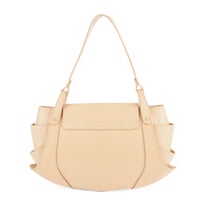 FENDI Compilation Shoulder Bag - Beige Leather