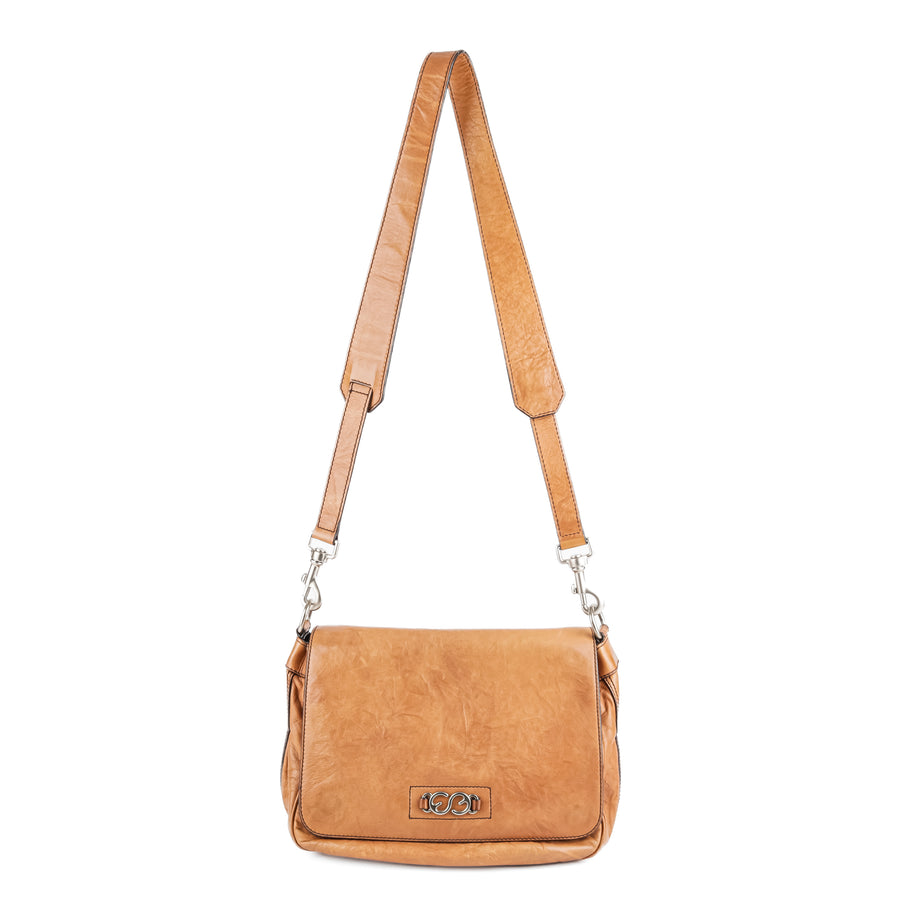 ESCADA Tan Leather Shoulder Bag Crossbody