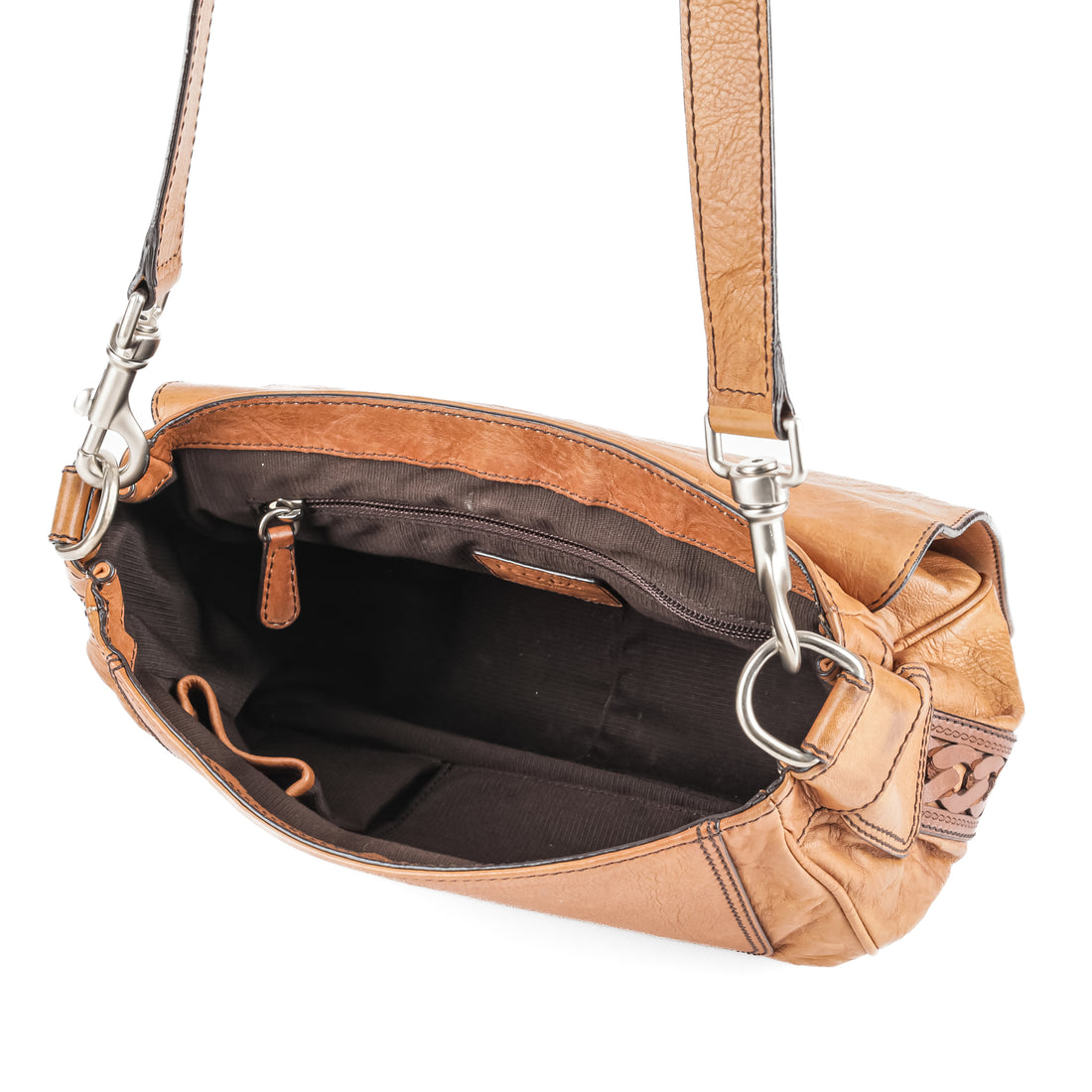 ESCADA Tan Leather Shoulder Bag Crossbody