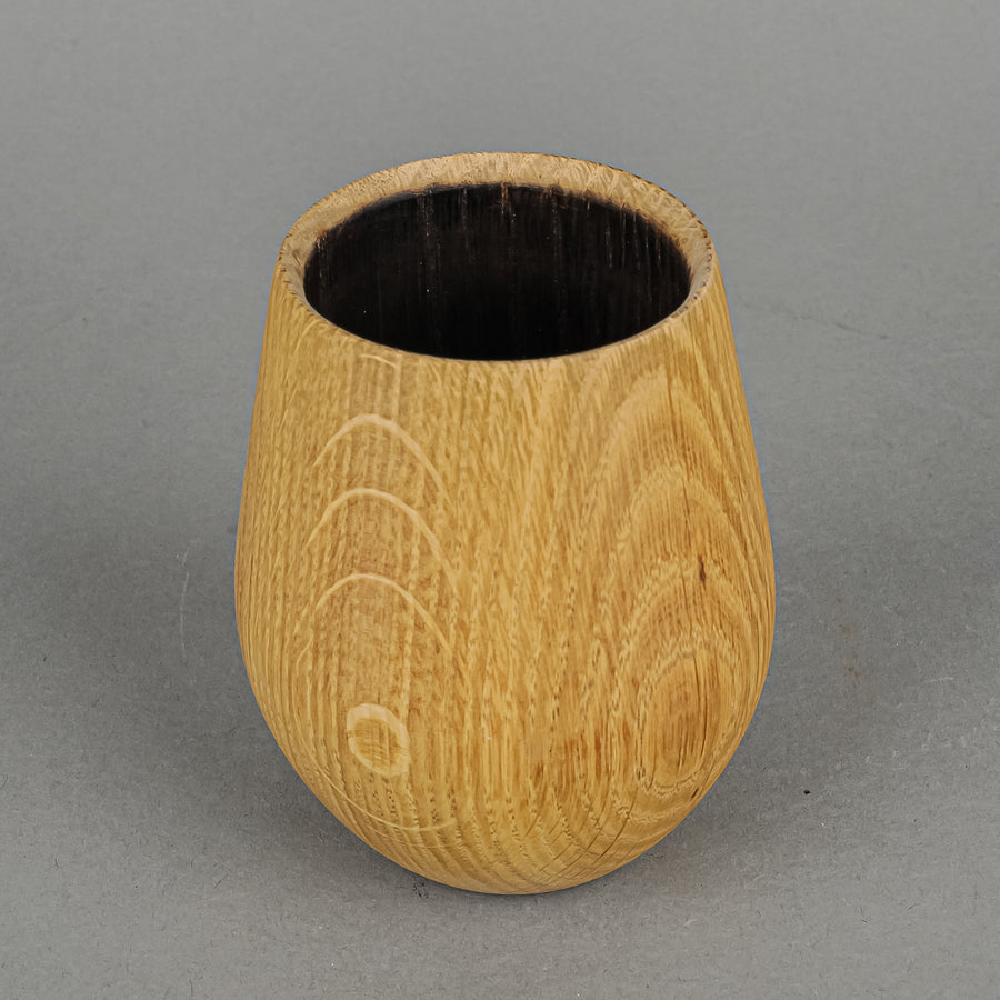 STINSON STUDIOS Oak Whiskey Tumblers Set Of 2