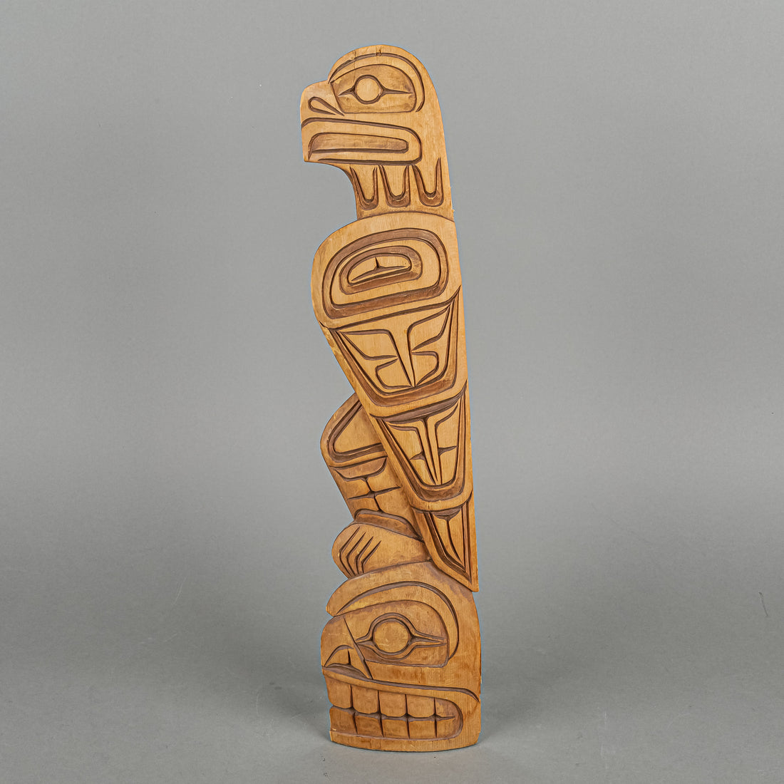Darcy Joseph (Squamish First Nation, 1960) Thunderbird Carved Cedar Plaque