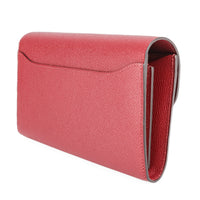 HERMES Portefeuille Constance Epsom Long Wallet - Red